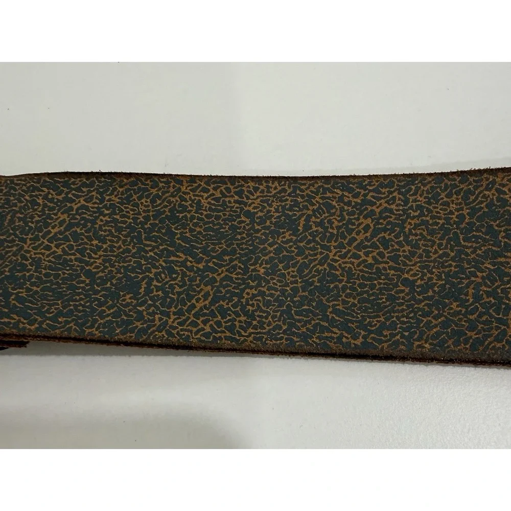 Ed Hardy‎ Distressed Panther Graphic Leather Belt Men's Sz Small